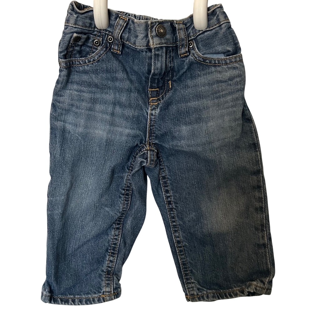 Polo Ralph Lauren Denim Blue Jeans Infant Baby 12M western rodeo preppy elastic
